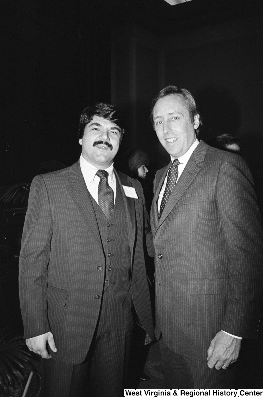 Steny Hoyer stands with Richard Trumka.