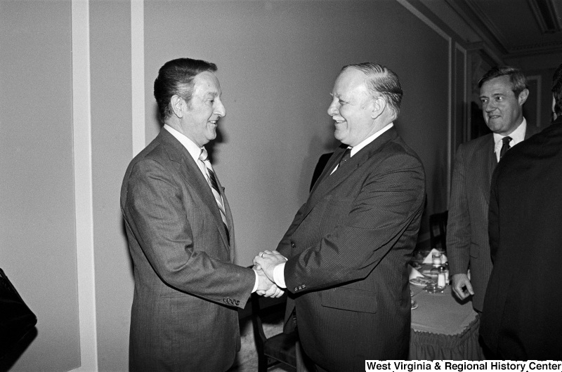 Photograph of Congressman Joseph Addabbo (NY) with actor Danny Thomas