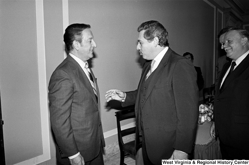 Photograph of Congressman Lawrence J. Smith (FL) with actor Danny Thomas