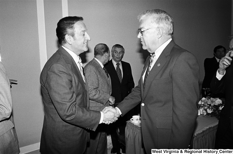 Photograph of an unidentified congressman with actor Danny Thomas