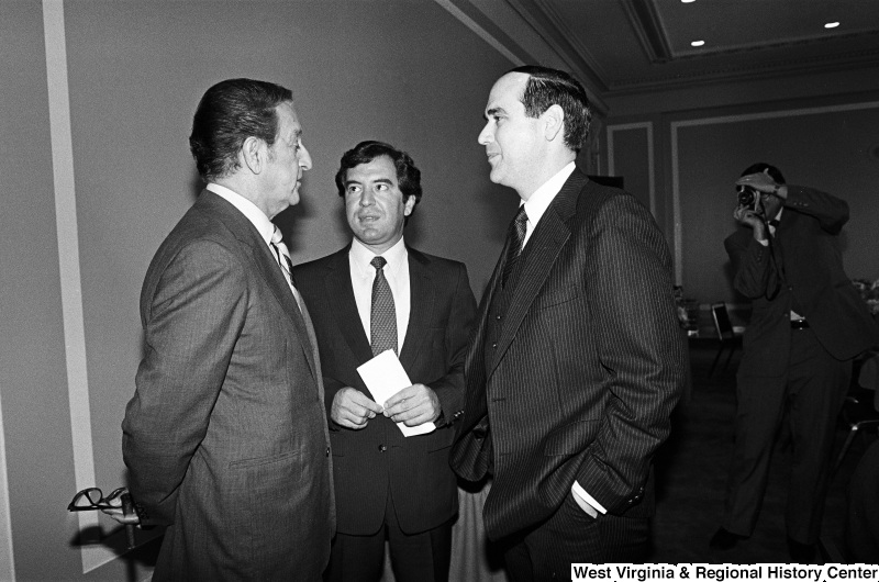 Photograph of Nick Rahall and other unidentified congressmen with actor Danny Thomas