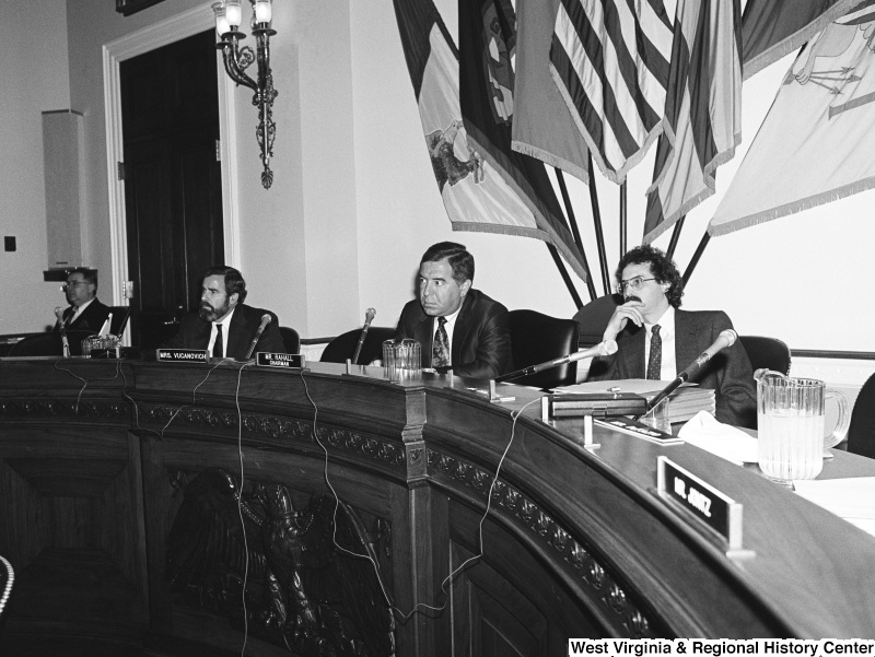 Photograph of Congressman Nick Rahall at a committee hearing