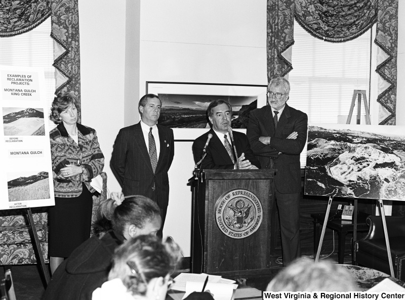 Congressmen Nick Rahall and George Miller speaking on reclamation projects