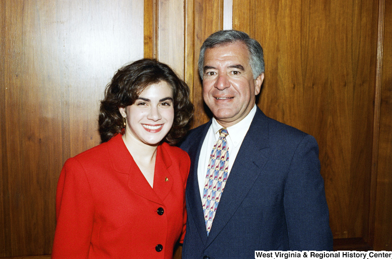 Photograph of Congressman Nick J. Rahall and an unidentified woman