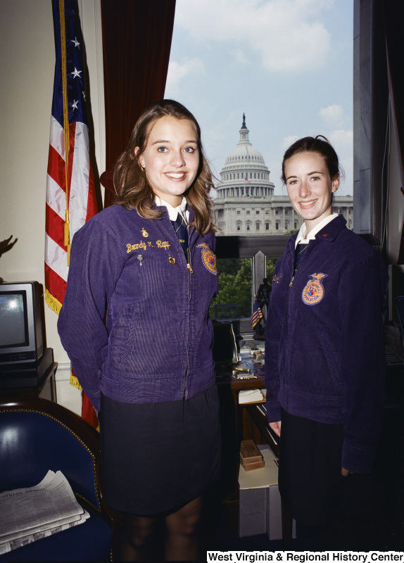 Photograph of two FFA members