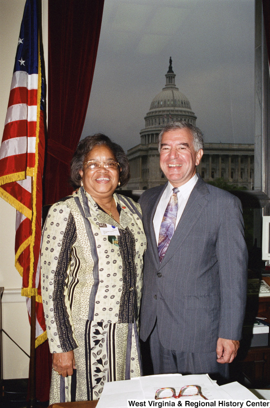 Photograph of Congressman Nick Rahall and State Delegate Charlene Marshall