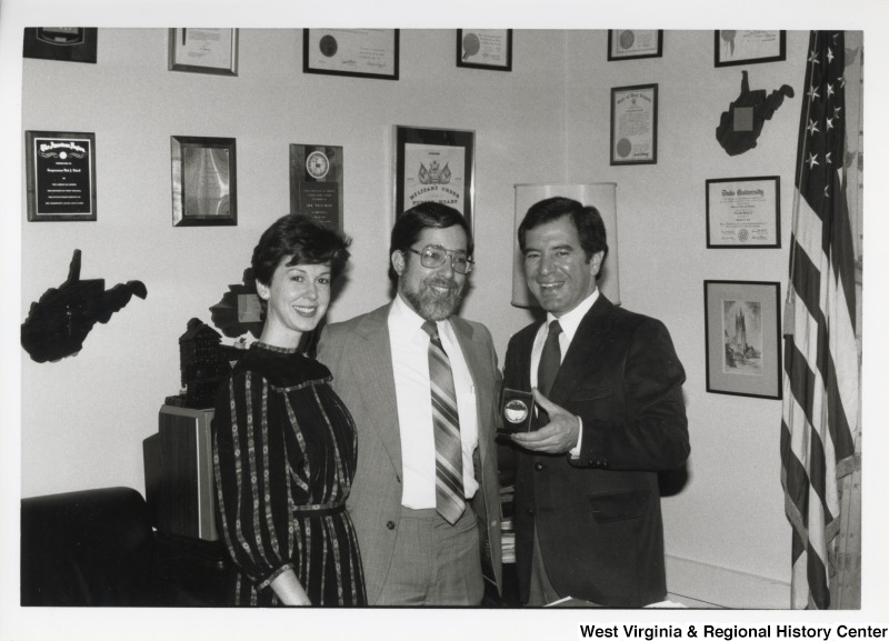 Danny Thomas, founder of St. Jude Children's Research Hospital, and his wife Rose Marie with Congressman Nick Rahall.