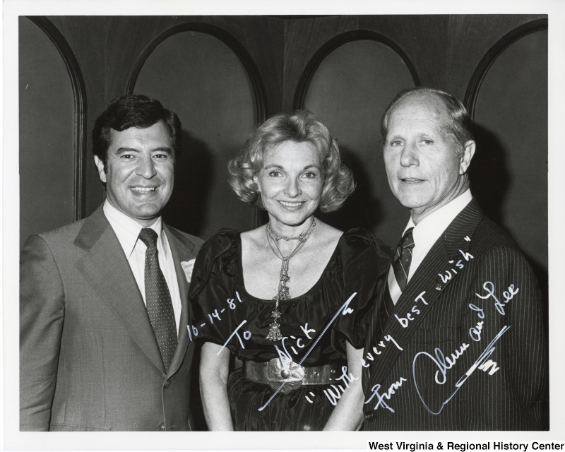 Congressman Nick Rahall (D-WV) with Mrs. and Congressman Glenn Anderson (D-CA) at the National Democratic Club.