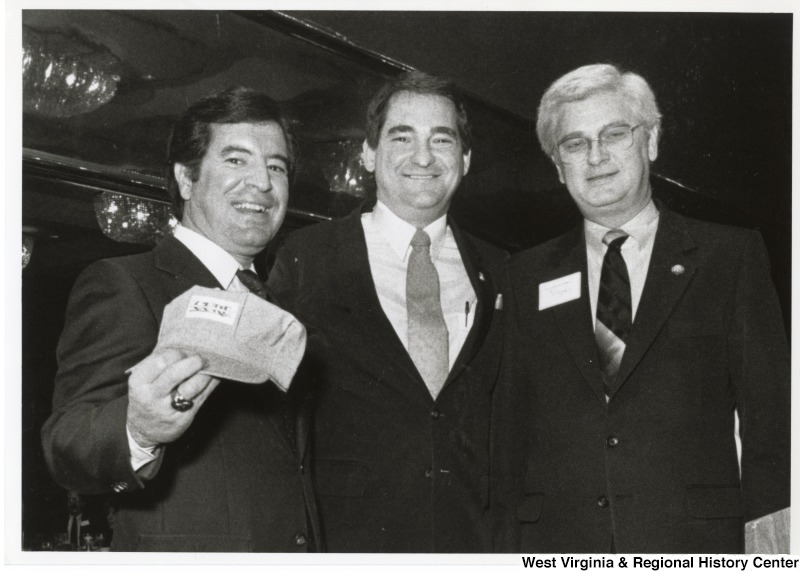 From left to right: Congressman Nick Rahall (D-WV); Congressman Billy Tauzin (D-LA); and Representative Hal Rogers (R-KY) in Washington, D.C. for the introduction of rail rate reform bill.