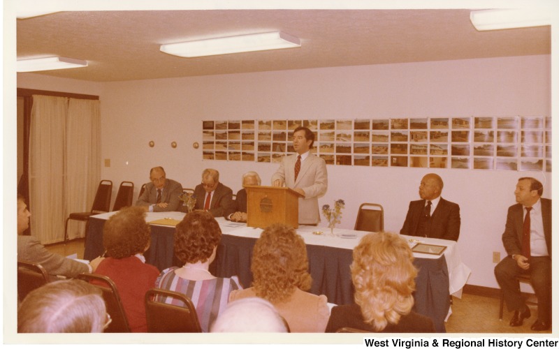Congressman Nick Rahall II speaking for the Beckwood Housing Project in Beckley, W.V.