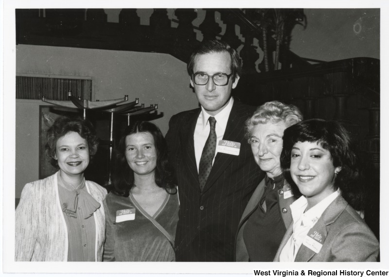 From left to right: Sharon Rockefeller; Sharon's sister; Governor Jay Rockefeller; an unidentified woman; and Tanya Rahall, Congressman Nick Rahall's sister at the 32nd fundraising party at the Democratic Club.