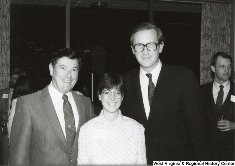 L-R: Representative Austin J. Murphy (D-PA), an unidentified woman, Senator John "Jay" D. Rockefeller, IV (D-W.Va.).