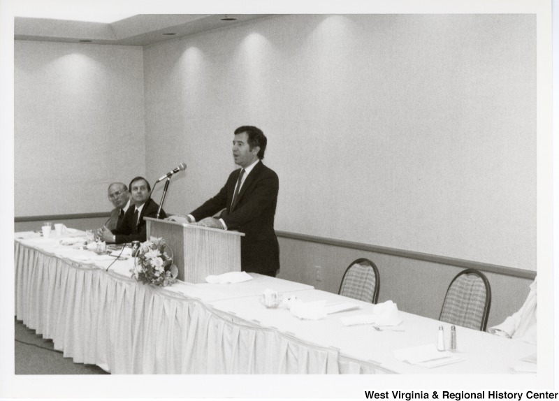 Congressman Nick Rahall speaking at an Economic Development Seminar in Bluefield, West Virginia.
