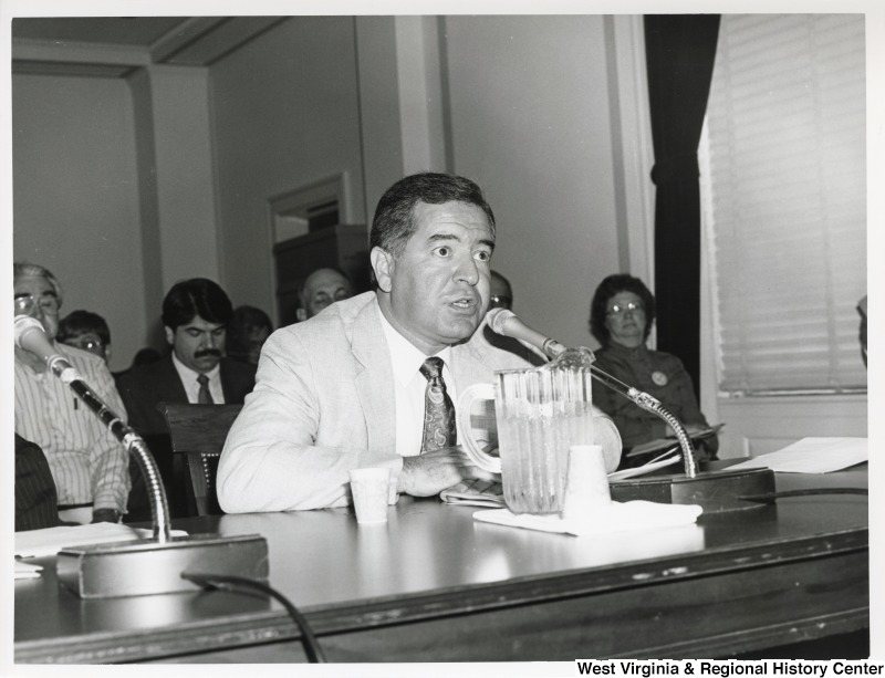 Congressman Nick Rahall (D-WV) testifying before Labor Standards on Black Lung.