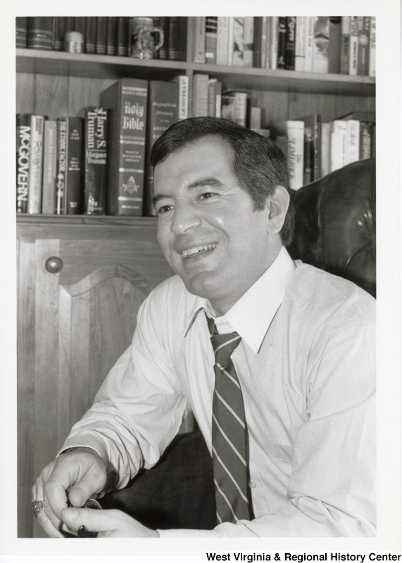 Congressman Nick Rahall (D-WV) in an office.