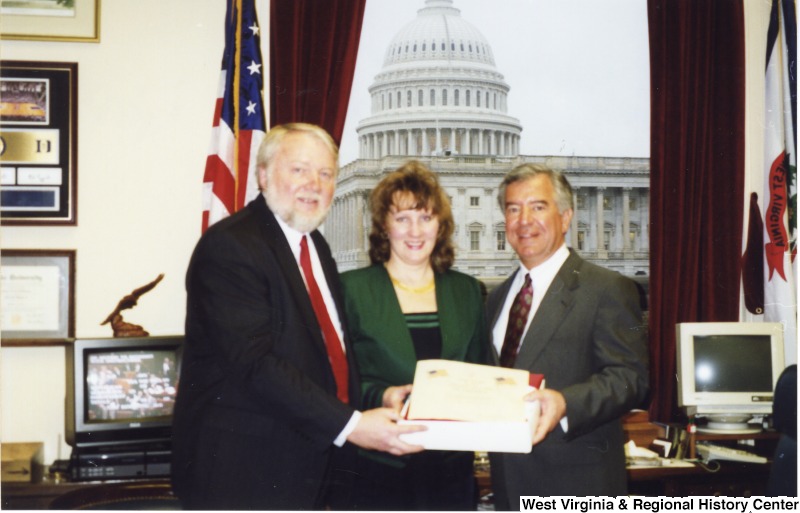 Congressman Nick Rahall (D-WV) with Mayor and Carla Leslie in his D.C. office.