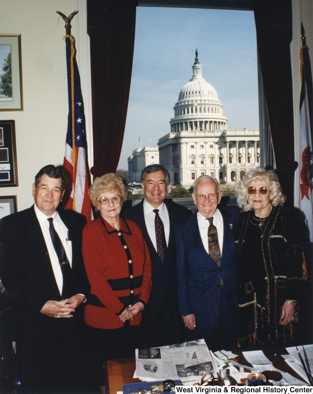 Congressman Nick Rahall (D-WV) with Mr. Bias and Mr. Harbour and their wives during a meeting at his D.C. office.