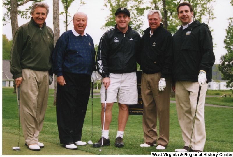 A group of unidentified men at a St. Jude Children's Research Hospital Golf Tournament.