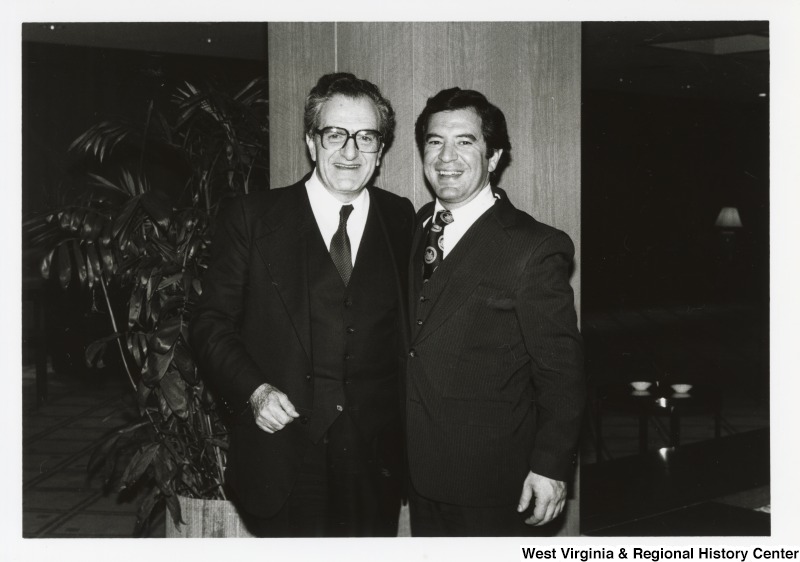 Congressman Nick Rahall (D-WV) with an unidentified man.