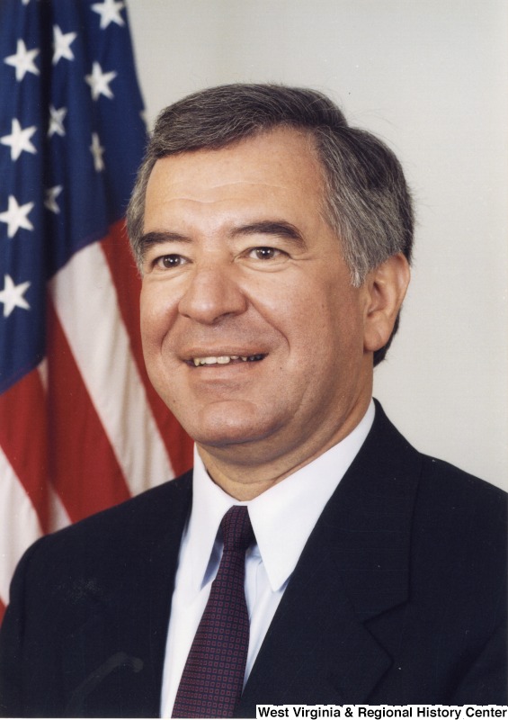 This is a professional headshot of Representative Nick J.Rahall (D-W.Va.).